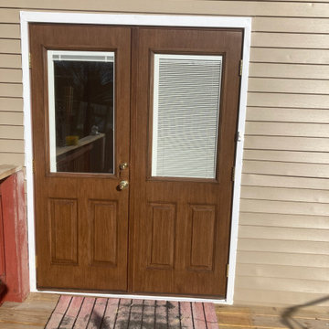 Steel Patio Door With Built In Blinds