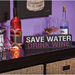 Save Water, Drink Wine Plaque - Artwork