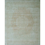 Noori Rug - Fine Vintage Distressed Paisleigh Peach Rug 9'10"x12'11" - This rug from our fine vintage distressed collection combines traditional Persian and Turkish patterns, featuring a faded color palette. The collection will give a traditional flair to your space. It also showcases a distressed motif for a touch of antiqued appeal. To extend the life of this rug, we recommend to always use a rug pad. Professional cleaning only