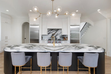 Example of a transitional kitchen design in Atlanta