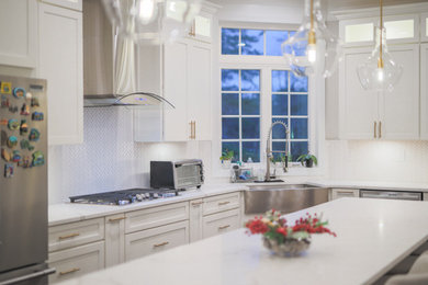 Modern Kitchen Remodel in Williamsburg, VA with chic kitchen appliances