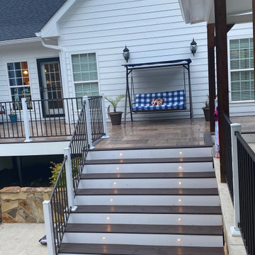 Monroe, Georgia Concrete Decking Deck Remodel