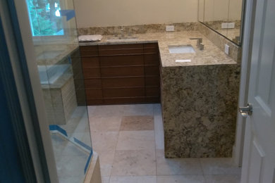 Example of a trendy home design design in Seattle