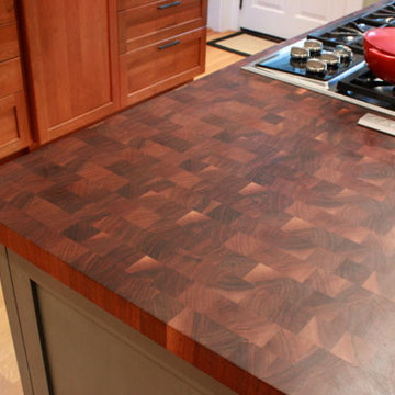 Walnut Butcher Block Island Top