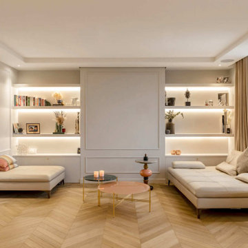 Chevron Parquet in a leaving room