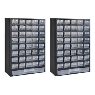 Stalwart 64 Compartment Organizer Desktop Storage Drawers