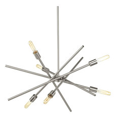 Progress Lighting P400108 Astra 6 Light 23"W Sputnik Chandelier - Brushed