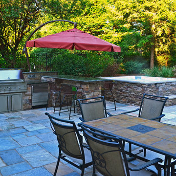 Custom Outdoor Bar & BBQ Grill Design & Installation Bergen County NJ