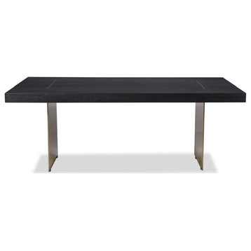 Ash Wood Brass Dining Table | Liang & Eimil Unma