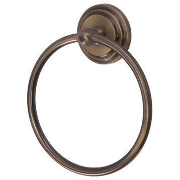 Kingston Brass Towel Ring, Antique Brass
