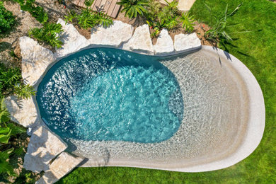 Réalisation d'une piscine.