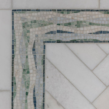 Mosaic Tile Detail at Primary Bath Floor