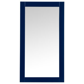 Elegant Decor VM21832BK Aqua Vanity Mirror 18"x32", Black, Blue
