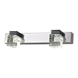 Contemporary Led Makeup Mirror Vanity Light 2 Lights - Bathroom Vanity Lighting