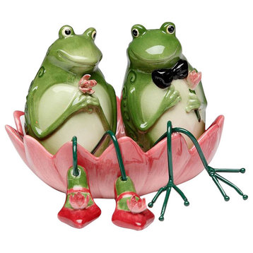 Alfrogo and Frogalina Frog Salt and Pepper Set