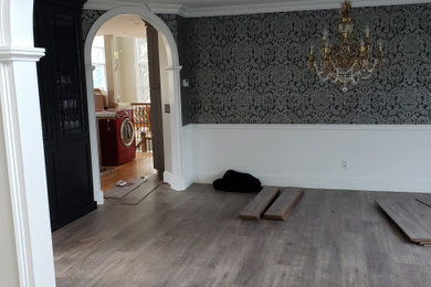 Example of a trendy home design design in Philadelphia