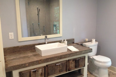 Example of a mountain style bathroom design in Other