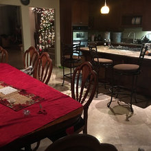 living room. kitchen