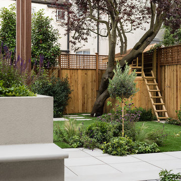 Family Garden with Child's Tree House