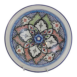 Le Souk Ceramique - Medium Stoneware Serving Bowl Tibarine Design - Serving And Salad Bowls