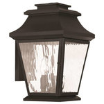 Livex Lighting - Livex Lighting 20235-04 Hathaway - Three Light Outdoor Wall Lantern - Hathaway Three Light Black Clear Water Gl *UL: Suitable for wet locations Energy Star Qualified: n/a ADA Certified: n/a  *Number of Lights: Lamp: 3-*Wattage:60w Candalabra Base bulb(s) *Bulb Included:No *Bulb Type:Candalabra Base *Finish Type:Black