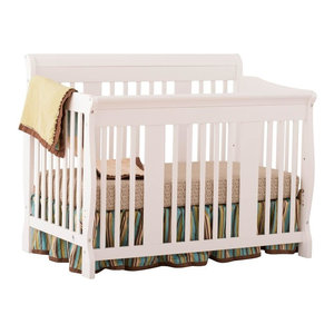 Stork Craft Princess Fixed Side Convertible Crib In White