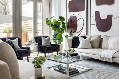Living room - living room idea in New York