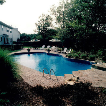 Wide view 20' x 44' Radius Lazy L Pool