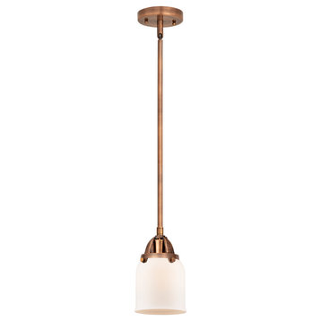 Innovations Bell 1 Light 8.5" Mini Pendant, LED, AC/Frosted