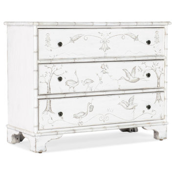 Hooker Furniture 6750-85012 Charleston 44"W 3 Drawer Maple - White Heron