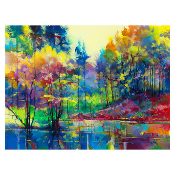 "Meadowcliff Pond" Canvas Print by Doug Eaton, 80x60 cm