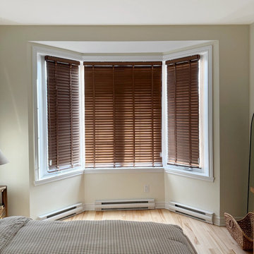 Modern Bedroom Celvia 2" Deluxe Blackout Wood Blinds by FRESHINE