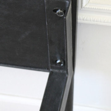 Custom Black Iron Queen Size Canopy Bed