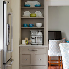 entrance to kitchen for coffee narrow station?