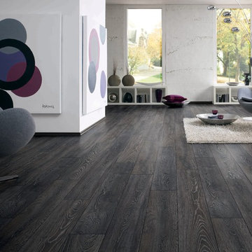 Bedrock Oak - Dark Grey with White Wash Grains