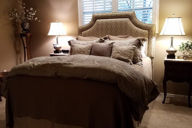 Elegant bedroom photo in Dallas