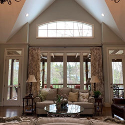 Center view of draperies - Curtains