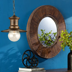 Maritime Indoor-Outdoor Rustic Bronze Pendant - Pendant Lighting