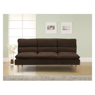 Lexicon Mackay Upholstered Click Clack Convertible Sofa in Blue