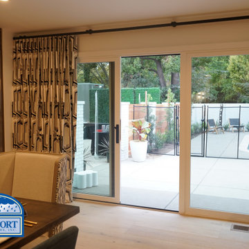 After- Beautiful Contemporary Dining Room Indoor Outdoor Experience