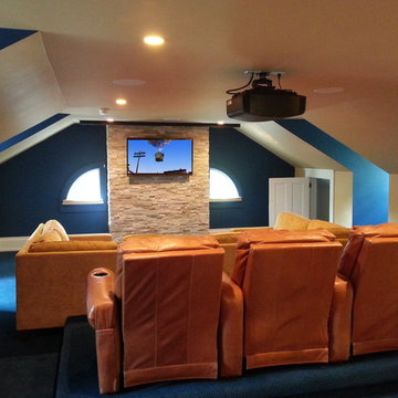 Attic Movie Theater Room