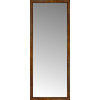 30"x75" Custom Framed Mirror, Light Brown