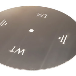 Round Flat Burner Pan - Fire Pit Accessories
