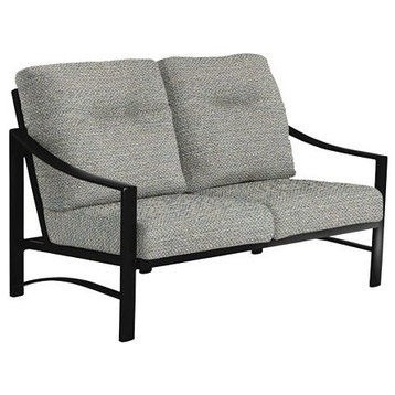 Kenzo Cushion Love Seat, Obsidian Frame, Solitude Cushion