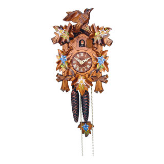 Edelweiss Engstler Weight-Driven Cuckoo Clock- Full Size - Rustic ...