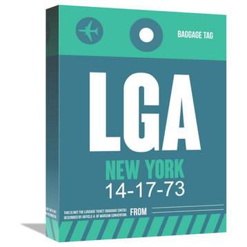 "LGA New York Luggage Tag 2" Fine Art Print