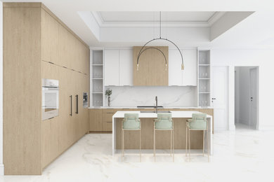 Inspiration for a modern kitchen remodel in Chicago