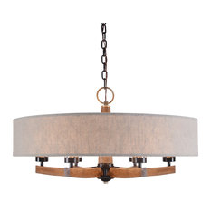 Woodall 6 Light Drum Chandelier