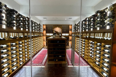 Luxury Glass Door for Custom-Built Wine Cellar in Miami