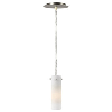 Lite Source Pendant Lite, Polished Steel Finish with Frost